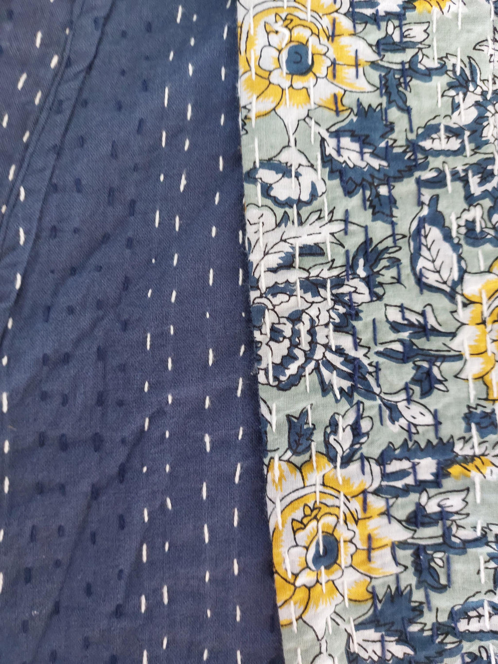 frock coat in cotton not quilted,in shades of navy blue & green,hand embroidery,wedding outfit,exclusive design,trumpet sleeves
