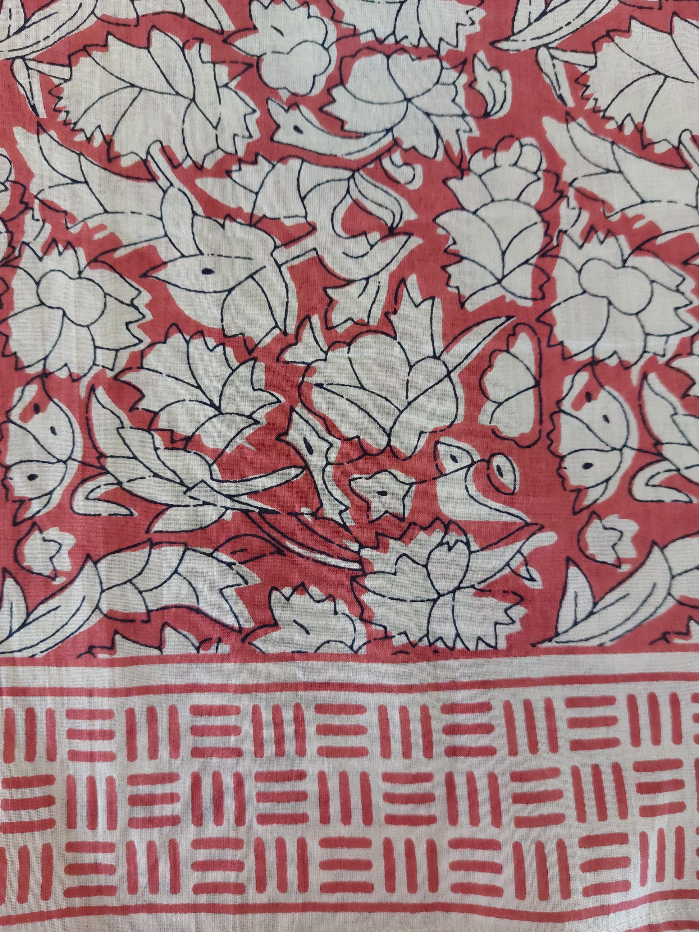 oversize tunic in soft cotton,beige rusty floral pattern