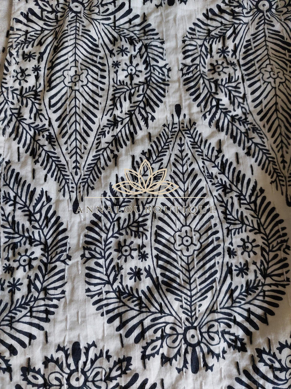 Black Diamond Cotton Jacket, Kimono Style Bohemian Jacket, Mid-Season Casual Wear, White Cotton Lining, Limited Edition