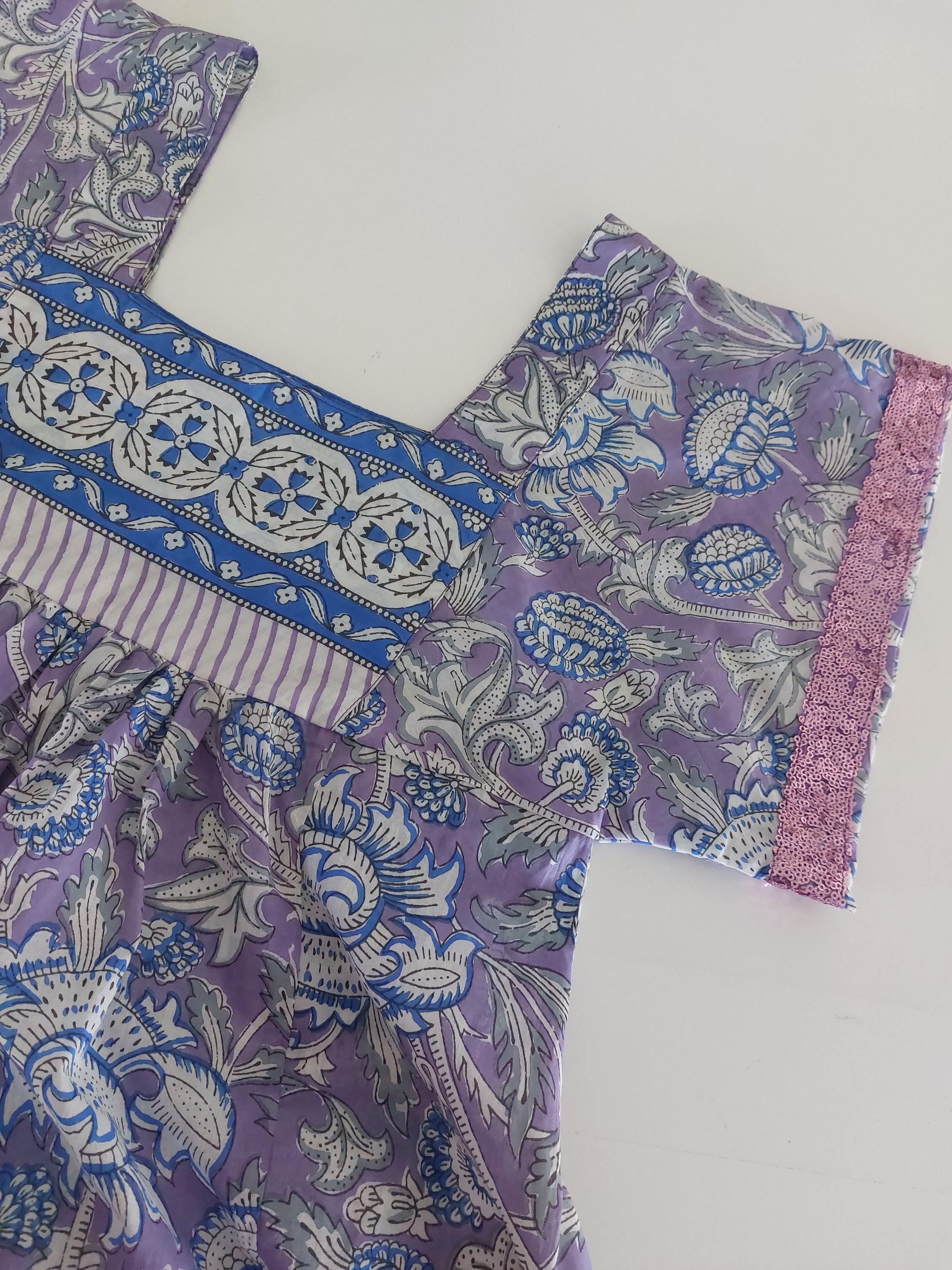 Flowy Soft Cotton Maxi Dress – Mauve Floral Dress, Boho Chic Summer Outfit, Resort Wear for Women, Handmade Fashion, Limited Edition