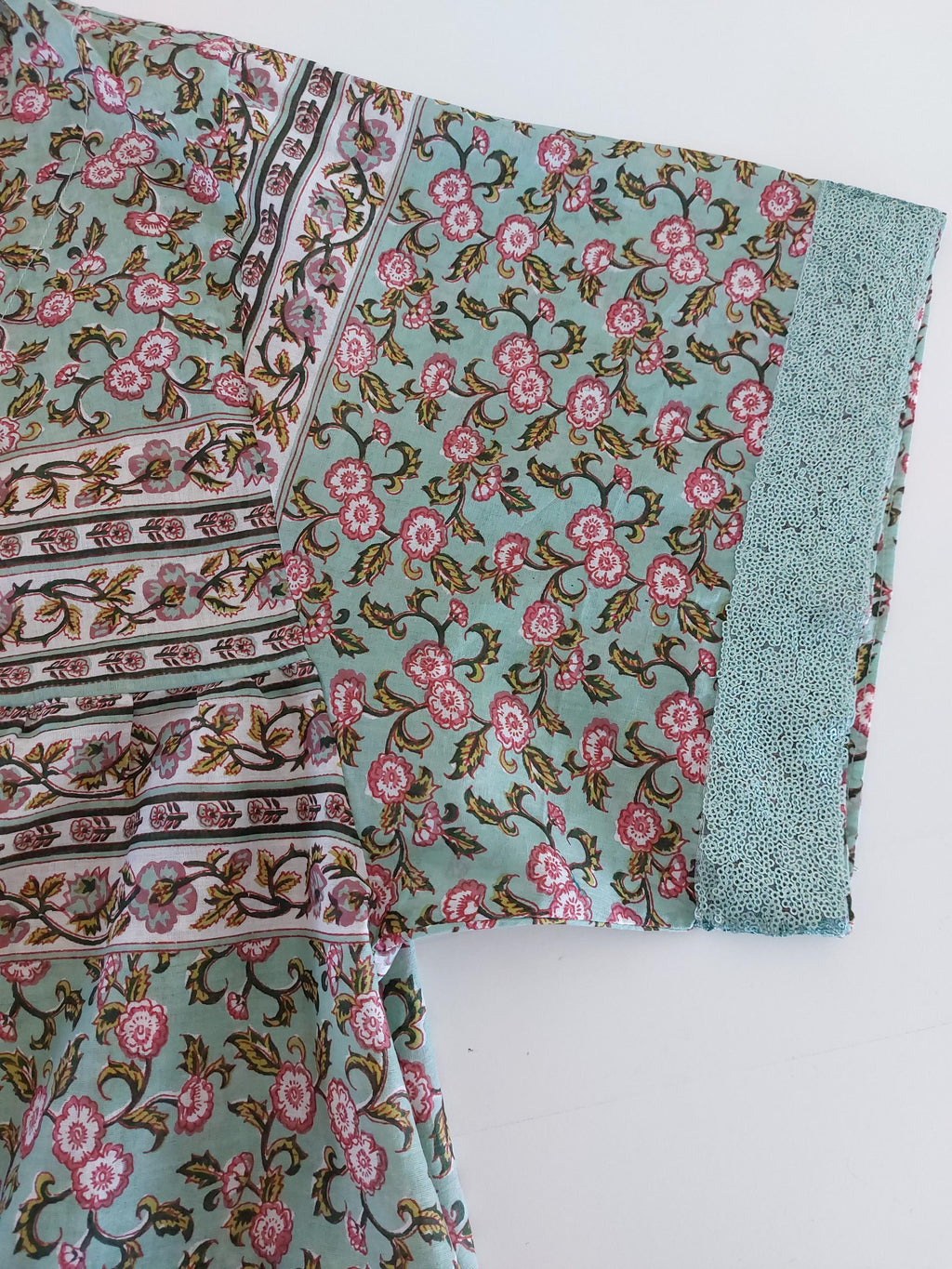 Water Green Floral Maxi Dress, Oversized Soft Cotton Summer Dress, Bohemian Resort Wear, Flowy Casual Outfit, Lightweight Women’s Clothing